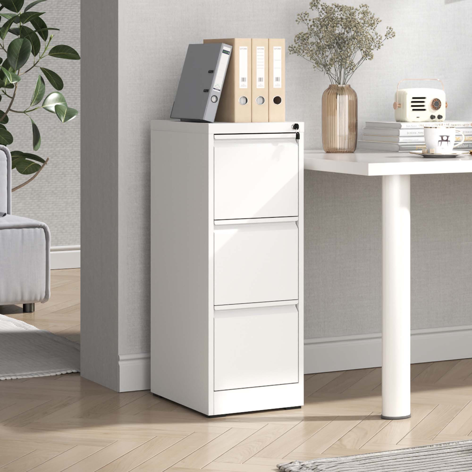 Inbox Zero 41"H 3 Drawer Metal Vertical Filing Storage for — free download